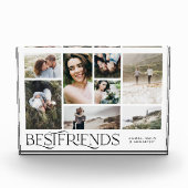 Moderne minimale mult8-fotobeste vrienden elegant fotoblokken (Voorkant)