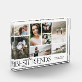 Moderne minimale mult8-fotobeste vrienden elegant fotoblokken (Links)