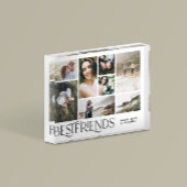 Moderne minimale mult8-fotobeste vrienden elegant fotoblokken