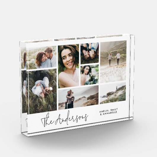 Moderne, minimale multi-8-foto beste vrienden eleg fotoblokken (Links)