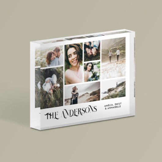 Moderne, minimale multi-8-foto beste vrienden eleg fotoblokken