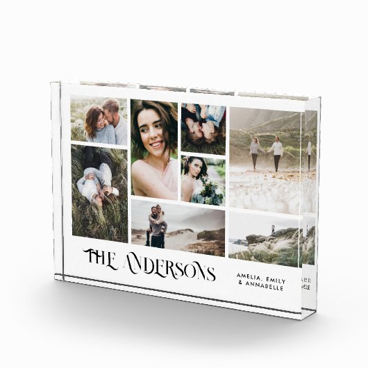 Moderne, minimale multi-8-foto beste vrienden eleg fotoblokken (Rechts)