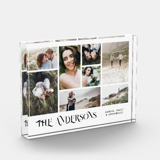 Moderne, minimale multi-8-foto beste vrienden eleg fotoblokken (Links)