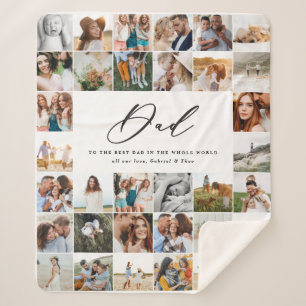 Moderne minimale multi-foetscriptcadeaukaart voor  sherpa deken