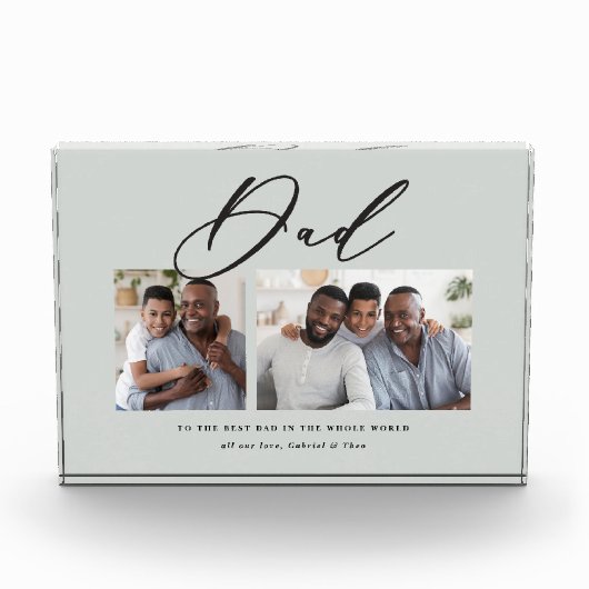 Moderne minimale multi-foetscriptgift fotoblokken (Voorkant)