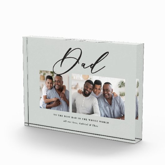 Moderne minimale multi-foetscriptgift fotoblokken (Rechts)