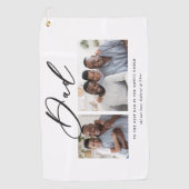 Moderne minimale multi-foetscriptgift golfhanddoek (Voorkant)