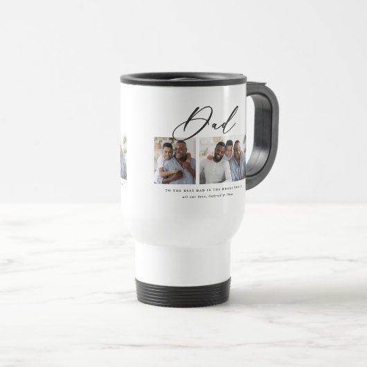 Moderne minimale multi-foetscriptgift reisbeker (Voorkant rechts)