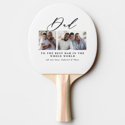 Moderne minimale multi-foetscriptgift tafeltennisbatje (Achterkant)