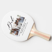 Moderne minimale multi-foetscriptgift tafeltennisbatje (Zijkant)