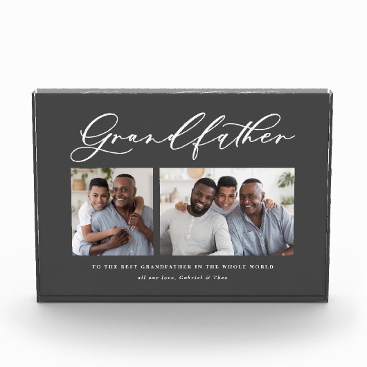 Moderne, minimale multi-foetscriptgrootvaders cade fotoblokken (Voorkant)