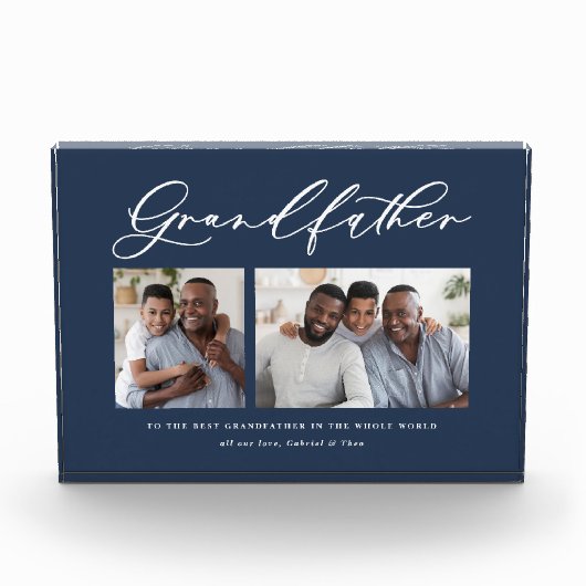 Moderne, minimale multi-foetscriptgrootvaders cade fotoblokken (Voorkant)