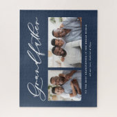 Moderne, minimale multi-foetscriptgrootvaders cade legpuzzel (Verticaal)