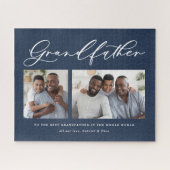 Moderne, minimale multi-foetscriptgrootvaders cade legpuzzel (Horizontaal)