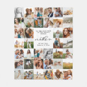 Moderne, minimale multi-foetscriptmagencadeaukaart fleece deken (Voorkant)