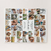 Moderne, minimale multi-foetscriptmam legpuzzel (Horizontaal)