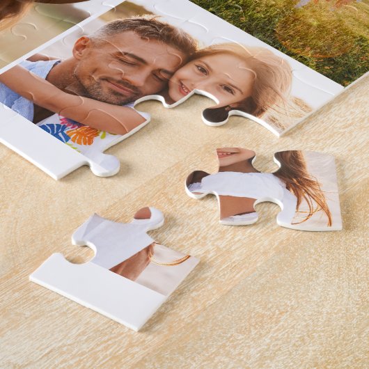 Moderne, minimale multi-foetscriptmam legpuzzel (Zijkant)