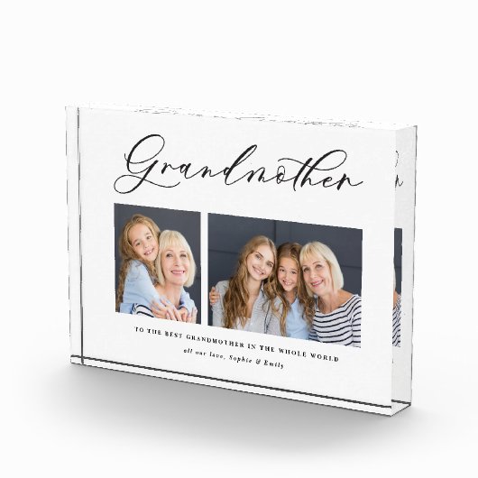 Moderne, minimale multi-foetuscript grootmoedergif fotoblokken (Rechts)