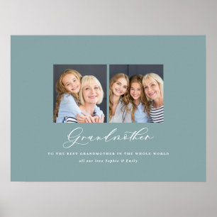 Moderne, minimale multi-foetuscript grootmoedergif poster