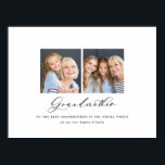Moderne, minimale multi-foetuscript grootmoedergif poster<br><div class="desc">Moderne minimale multi-fotoresultaatgrootmoedergave poster. Ideaal geschenk voor moeders, vaders, groots, grootten van alle familieleden. Verbluffende elegante scripttekst.</div>