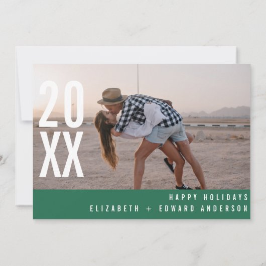 Moderne minimale multi-foonwitte kerst (Achterkant)