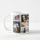 Moderne minimale multi-foto botanische elegante ch koffiemok (Links)