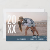 Moderne, minimale multi-foto-chic-stijlvolle kerst (Achterkant)