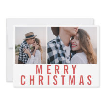 Moderne, minimale multi-foto-chic-stijlvolle kerst