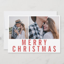 Moderne, minimale multi-foto-chic-stijlvolle kerst