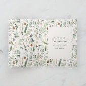 Moderne minimale multi foto Kerstmis elegant Bedankkaart (Binnen)