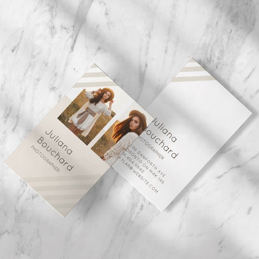 Moderne minimale multifunctionele fotografie visitekaartje