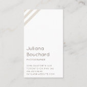 Moderne minimale multifunctionele fotografie visitekaartje (Achterkant)