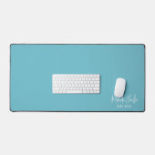 MODERNE MINIMALE naam design massief turquoise bla Bureaumat (Keyboard & Muis)