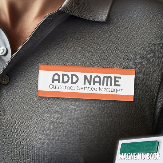 Moderne minimale naam Titel Kleur Accent Medewerke Naambadge