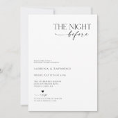 Moderne Minimale nacht voor het repetitief avondet Kaart (Voorkant)