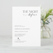 Moderne Minimale nacht voor het repetitief avondet Kaart (Staand voorkant)