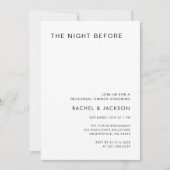 Moderne Minimale nacht voor het repetitief avondet Kaart (Voorkant)