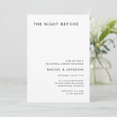 Moderne Minimale nacht voor het repetitief avondet Kaart (Staand voorkant)