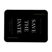 Moderne minimale niet-foto save the date magneet (Horizontaal)