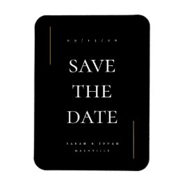 Moderne minimale niet-foto save the date magneet
