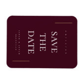 Moderne minimale niet-foto slaat de datum op magneet (Horizontaal)