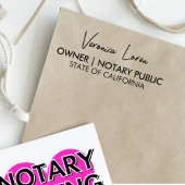 Moderne minimale notaris script handtekening & tit  zelfinktende stempel