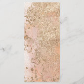 Moderne minimale Oester Pearl Beach bruiloft Menu (Achterkant)