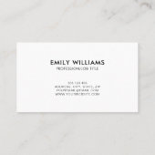 Moderne minimale ombre-gradiënt visitekaartje (Achterkant)