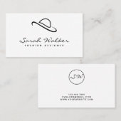 Moderne Minimale Ontwerper van de Mode van het Man Visitekaartje (Voorkant / Achterkant)