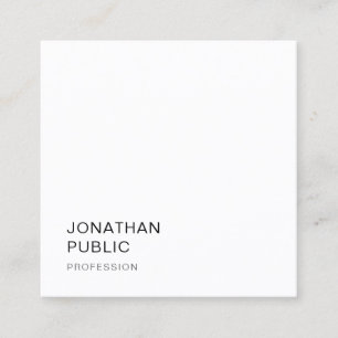 Moderne, minimale ontwerprendy Sjabloon elegant Vierkante Visitekaartje