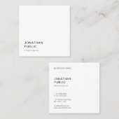 Moderne, minimale ontwerprendy Sjabloon elegant Vierkante Visitekaartje (Voorkant / Achterkant)