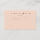 Moderne minimale ontwerpSjabloon Visitekaartje (Achterkant)