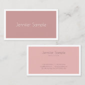 Moderne, minimale ontwerpstijlvolle vormgeving met visitekaartje (Voorkant / Achterkant)