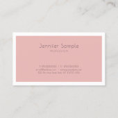 Moderne, minimale ontwerpstijlvolle vormgeving met visitekaartje (Achterkant)